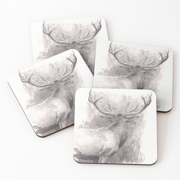 Item preview, Inktober Day 15 - Red Deer designed and sold by GaiaSorrentino.