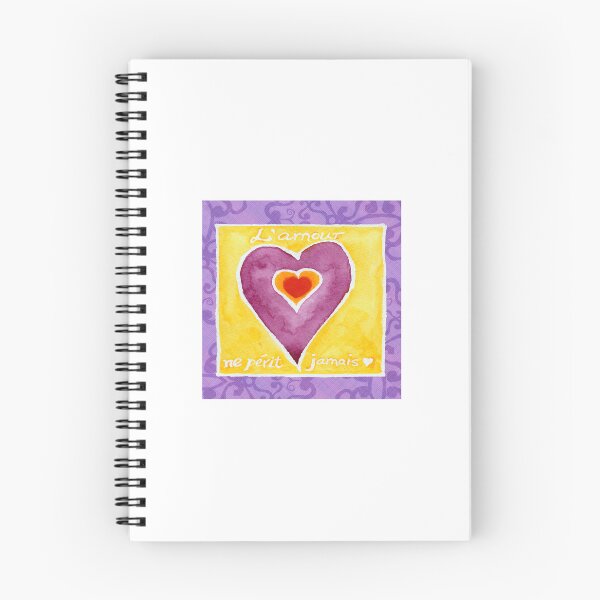 Item preview, L’Amour Ne Périt Jamais –LOVE NEVER DIES Watercolor Heart designed and sold by InspirationsSP.