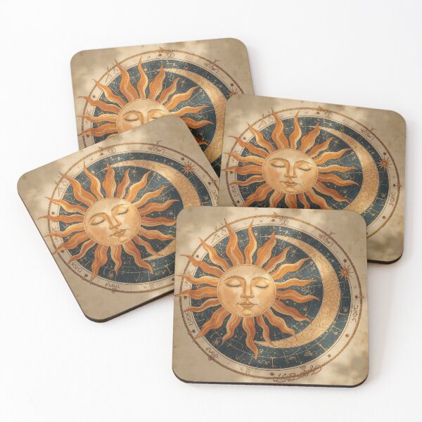 Item preview, Sacred Celestial Clock: Sun and Moon Balance designed and sold by CharlieDesings.