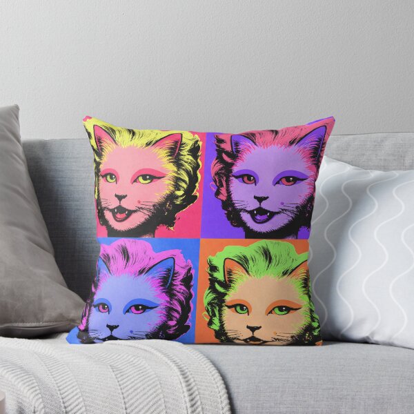Item preview, Marylin the cat warhol inspired pop art print. designed and sold by bluefrog.