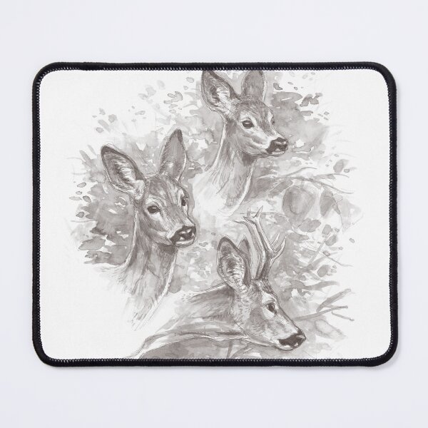 Item preview, Inktober Day 7 - Roe Deers designed and sold by GaiaSorrentino.