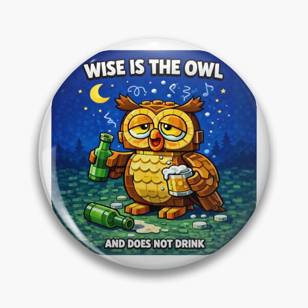 Item preview, Wise is the owl and does not drink designed and sold by bebeshoppl.