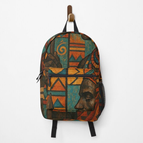 Item preview, African Warrior Portrait - Traditional Ethnic Tribal Art Decor designed and sold by TSE DESIGN.