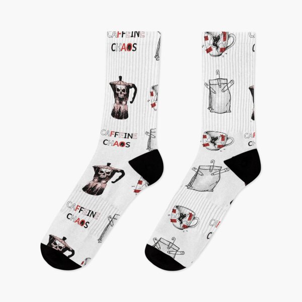 Item preview, Caffeine Chaos: Dark Grunge Coffee Illustration Set designed and sold by NonditStudio.