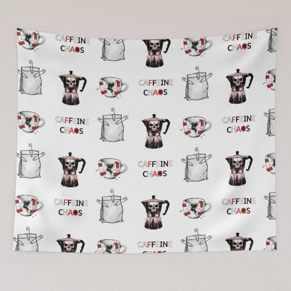 Item preview, Caffeine Chaos: Dark Grunge Coffee Illustration Set designed and sold by NonditStudio.