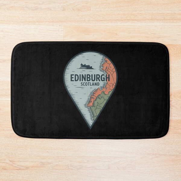 Item preview, Edinburgh Map Marker Sticker | Vintage Travel Map Scotland Art designed and sold by Timeless Design.
