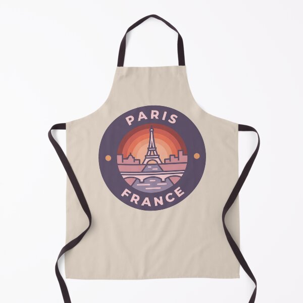 Item preview, Paris France Travel Badge Eiffel Tower Notre Dame and Louvre Landmark Illustration designed and sold by InvestingRoad.