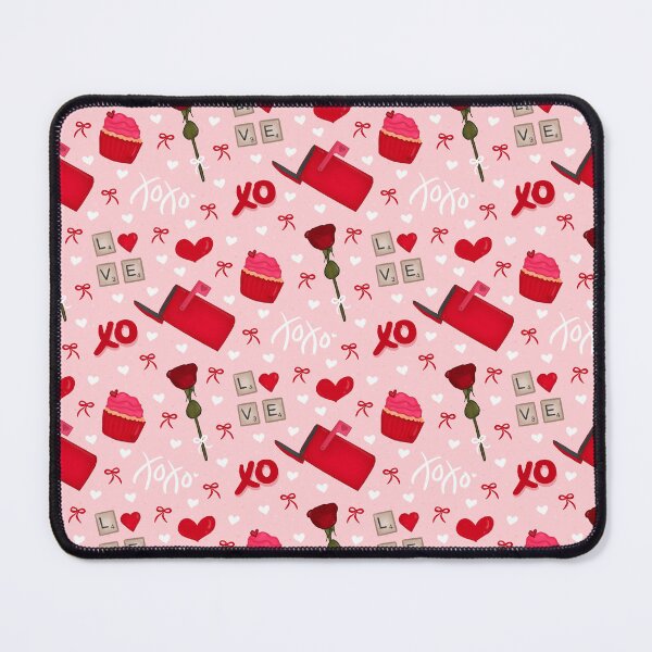 Item preview, Valentine Love Pattern | Pink XO Hearts Roses Cupid Aesthetic designed and sold by VirtualLexi.