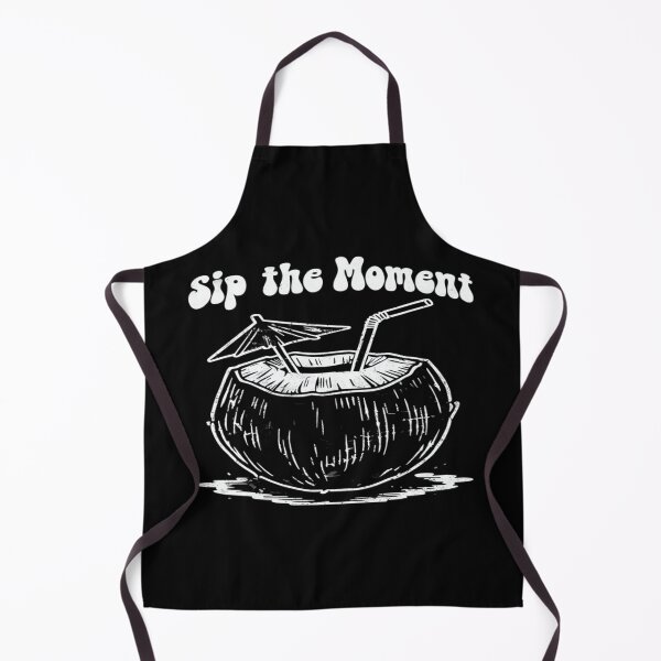 Item preview, Tropical Coconut Drink Art – Sip the Moment Quote for Summer Vibes, Beach Lovers & Mindful Living designed and sold by Bright Nest Studio.