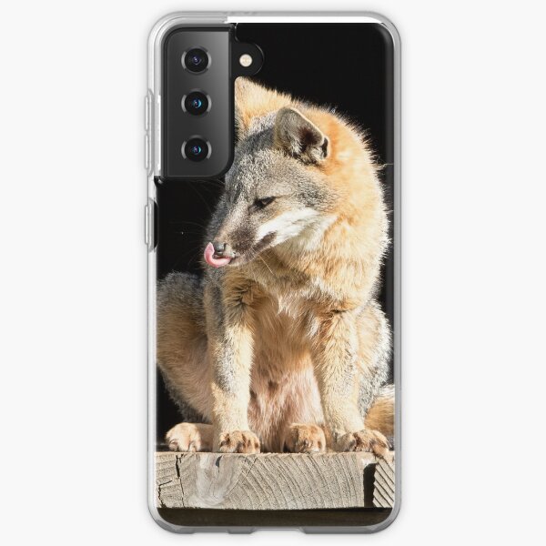 Fox licks his sniffer Samsung Galaxy Soft Case