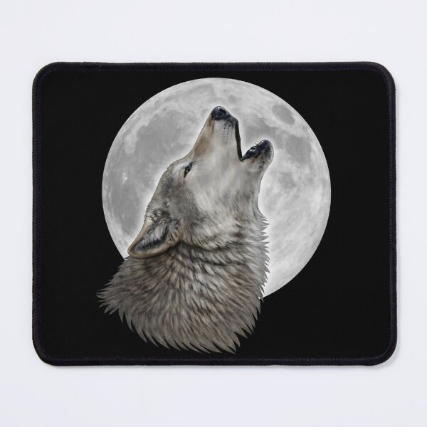 Item preview, Wolf howling at the Moon designed and sold by GaiaSorrentino.