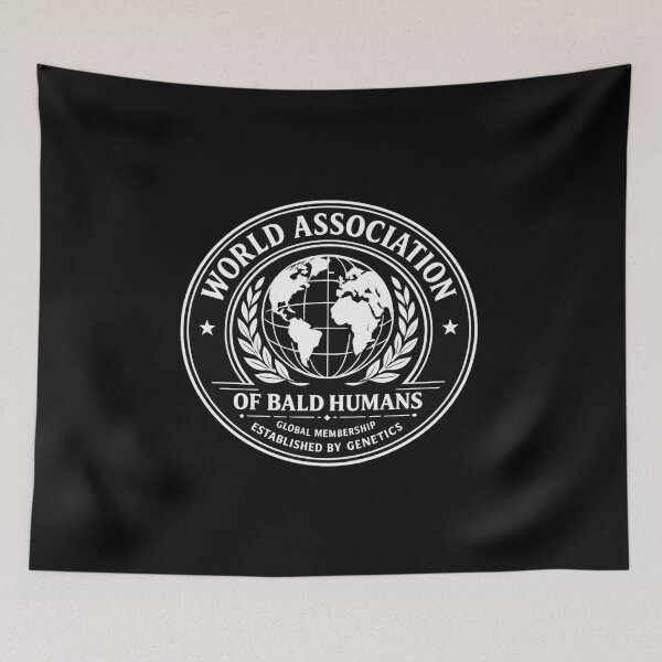 Item preview, World Association of Bald Humans  designed and sold by MojaveTradePost.