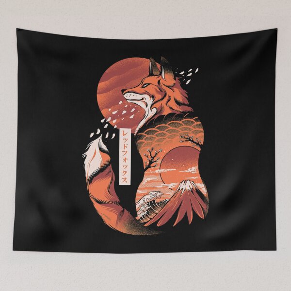 Item preview, Japanese fox designed and sold by MinaAtef.