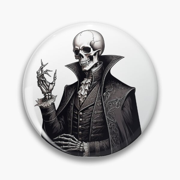 Aperçu de l'œuvre Squelette gothique de vampire créée et vendue par Retrics Studio.