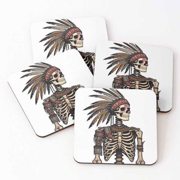 Item preview, Native Tribal Warrior Skeleton designed and sold by Retrics Studio.