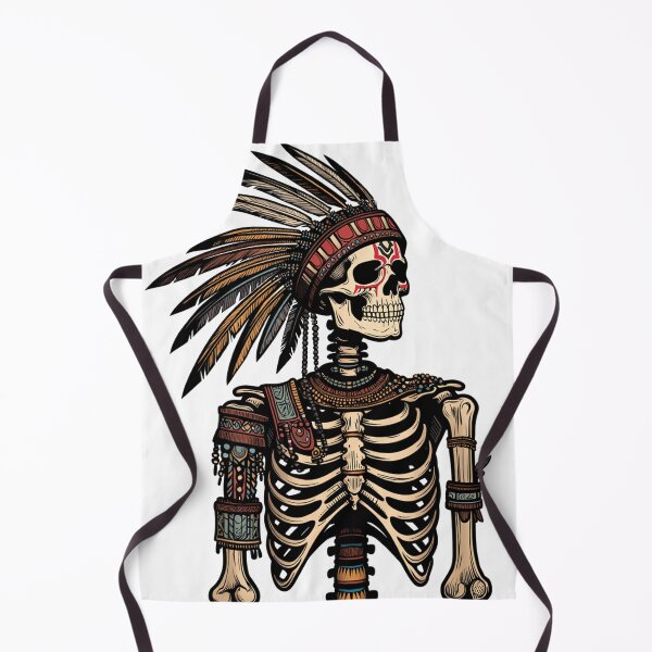 Item preview, Native Tribal Warrior Skeleton designed and sold by Retrics Studio.