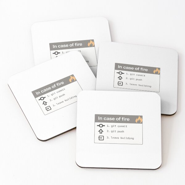 Item preview, In Case of Fire Git Commit  designed and sold by ReadOnlyFridays.
