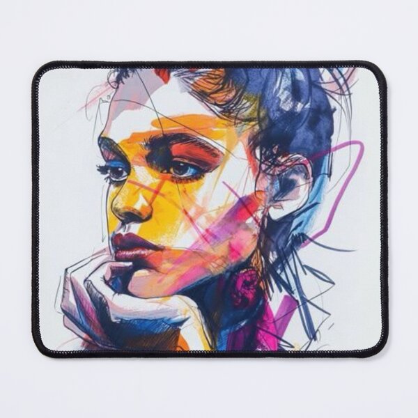 Item preview, Colorful Lady Abstract Urban Art Print | Pop Art Graffiti Portrait designed and sold by Urban Inks.