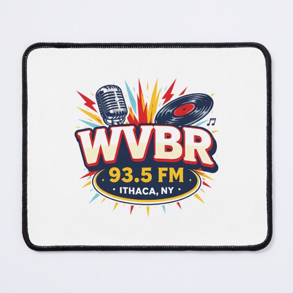 Item preview, WVBR 93.5 FM Ithaca College Radio Station designed and sold by PopPizzazz.