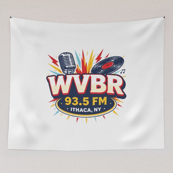 Item preview, WVBR 93.5 FM Ithaca College Radio Station designed and sold by PopPizzazz.