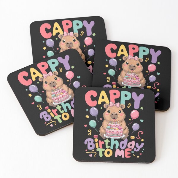 Item preview, Cappy Birthday to Me Cute Capy Capybara Birthday Girls Kids Art for Men Women Kids , Capybara Gift Lover  designed and sold by DZIRI NAJAT.
