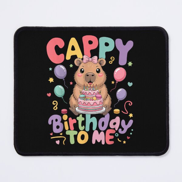 Item preview, Cappy Birthday to Me Cute Capy Capybara Birthday Girls Kids Art for Men Women Kids , Capybara Gift Lover designed and sold by DZIRI NAJAT.