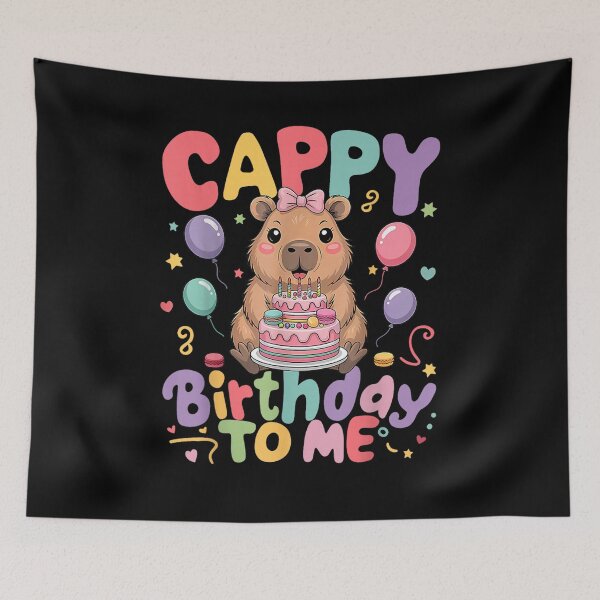 Item preview, Cappy Birthday to Me Cute Capy Capybara Birthday Girls Kids Art for Men Women Kids , Capybara Gift Lover  designed and sold by DZIRI NAJAT.