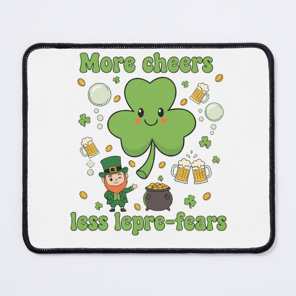 Item preview, More Cheers Less Lepre-fears Funny St. Patrick's Day Kawaii designed and sold by Dark Label Apparel.