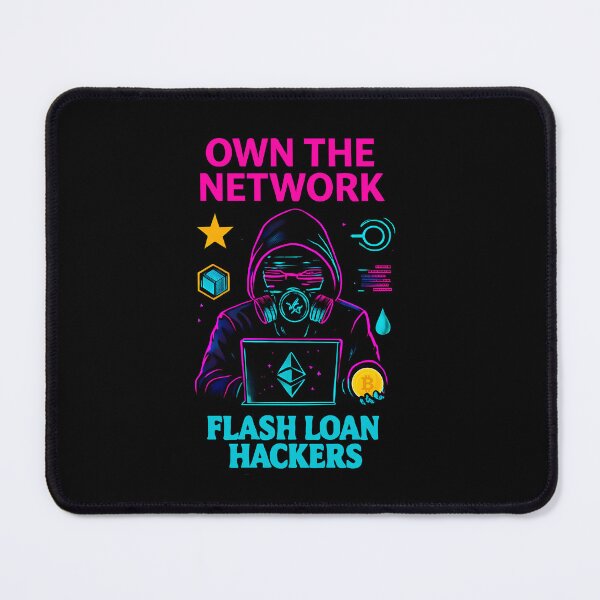 Item preview, Own The Network - Flash Loan Hackers - Neon Grid Operative - Ethereum Techwear designed and sold by BitCrop.