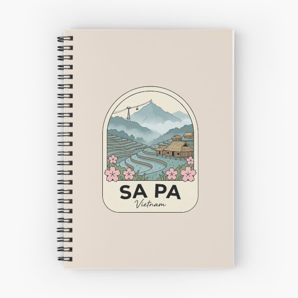 Item preview, Sa Pa Vietnam Travel Badge, Rice Fields Terraces and Fansipan Mountain Cable Car designed and sold by InvestingRoad.