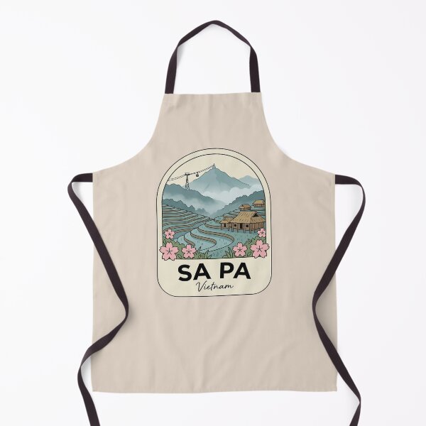 Item preview, Sa Pa Vietnam Travel Badge, Rice Fields Terraces and Fansipan Mountain Cable Car designed and sold by InvestingRoad.