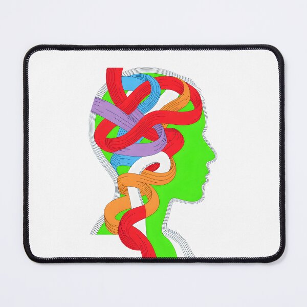 Item preview, Tangled Mind - Colorful Chaos Psychology Art designed and sold by Dakson Design - Fantasy Art.