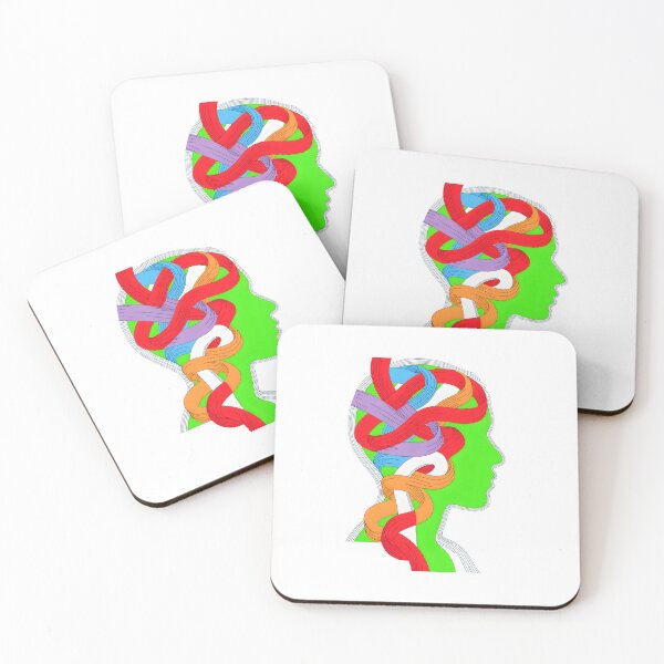 Item preview, Tangled Mind - Colorful Chaos Psychology Art designed and sold by Dakson Design - Fantasy Art.