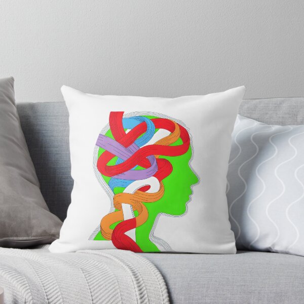 Item preview, Tangled Mind - Colorful Chaos Psychology Art designed and sold by Dakson Design - Fantasy Art.