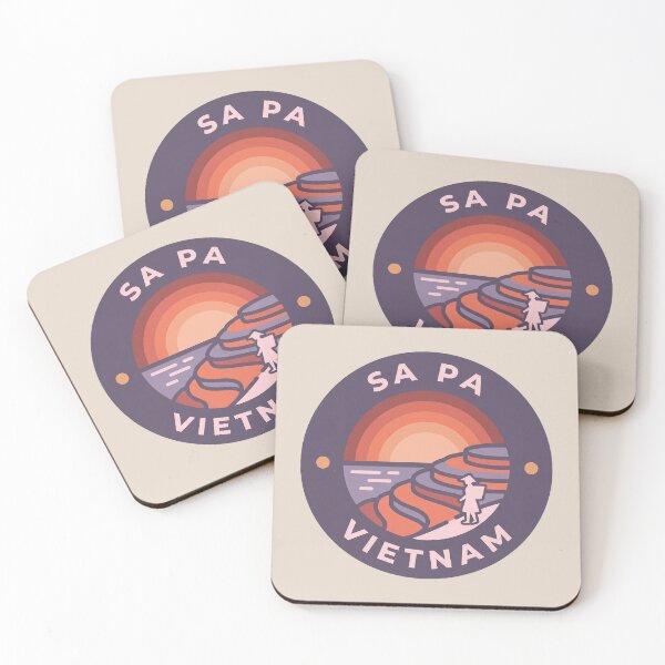 Item preview, Sa Pa Vietnam Travel Badge, Rice Fields Terraces and Fansipan Mountain Cable Car designed and sold by InvestingRoad.