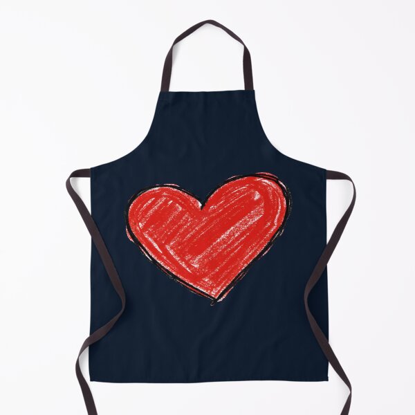 Item preview, Imperfect Hand Drawn Red Heart - Cute Crayon Sketch designed and sold by Dakson Design - Fantasy Art.