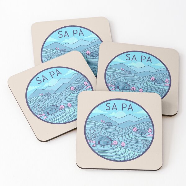 Item preview, Sa Pa Vietnam Travel Badge, Rice Fields Terraces and Fansipan Mountain Cable Car designed and sold by InvestingRoad.