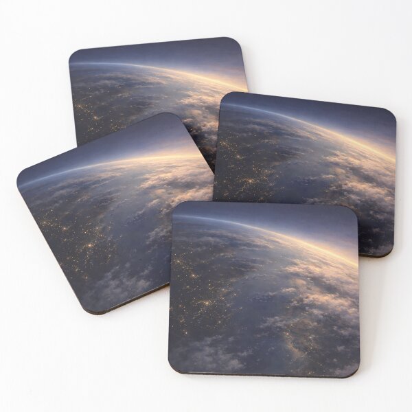 Item preview, Earth at Dawn from Above | Planetary Space Art designed and sold by UniqueArts23.