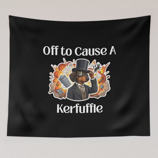 Item preview, Off to Cause A Kerfuffle Dachshund designed and sold by designsbyaneta.