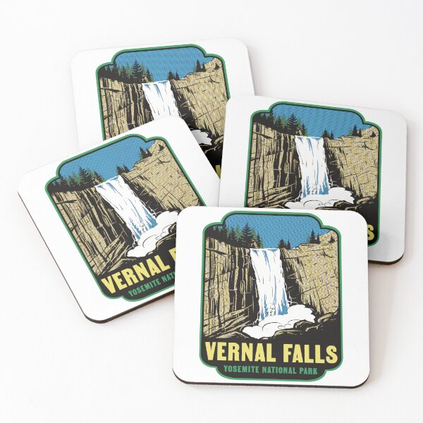 Item preview, Vernal Falls Yosemite National Park California Retro designed and sold by HalpinDesign.