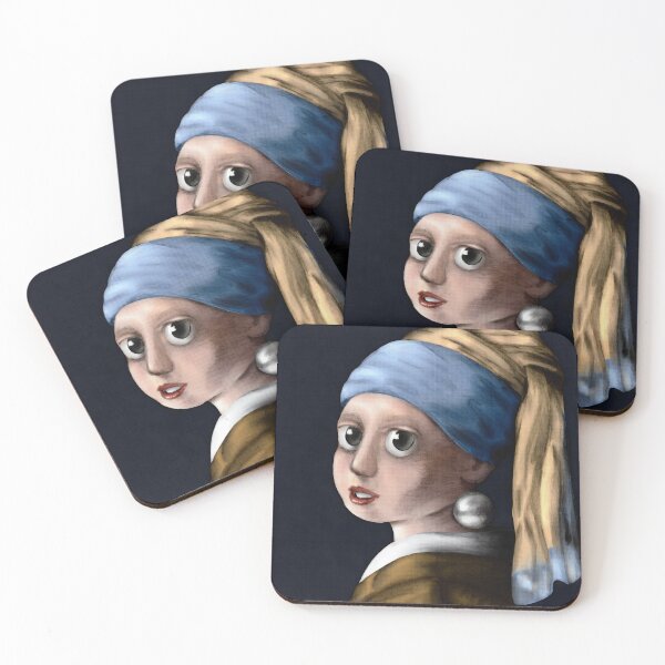 Item preview, Cartoon Girl with a Pearl Earring designed and sold by OliveDesings.