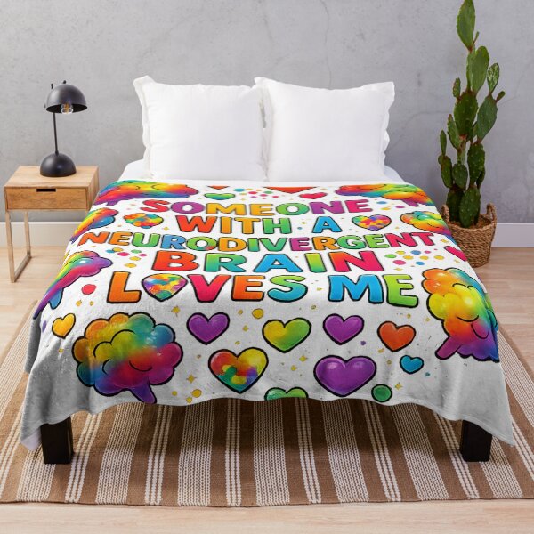 Item preview, Someone With a Neurodiverse Brain Loves Me designed and sold by MomParentADHD.