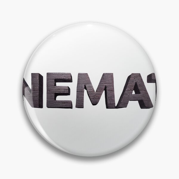 Item preview, CINEMATIC 3D block letters with ribbed texture on black background designed and sold by Creative88Art.