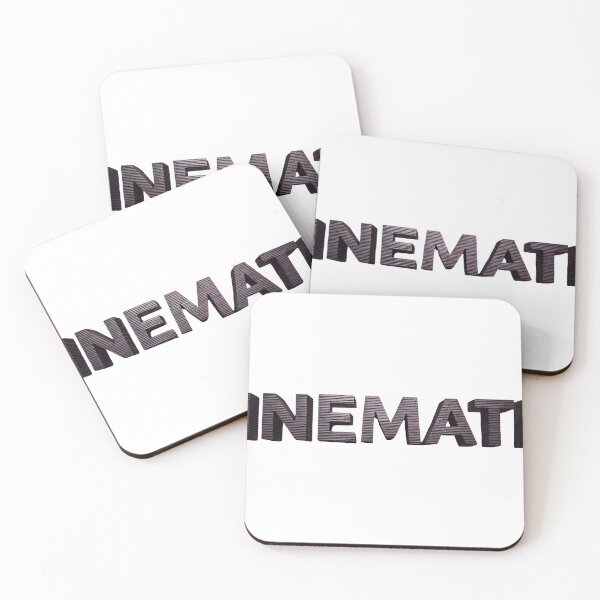 Item preview, CINEMATIC 3D block letters with ribbed texture on black background designed and sold by Creative88Art.