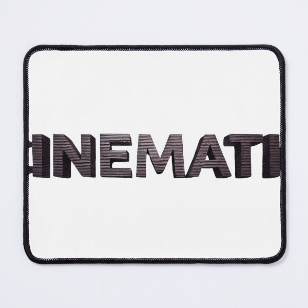 Item preview, CINEMATIC 3D block letters with ribbed texture on black background designed and sold by Creative88Art.