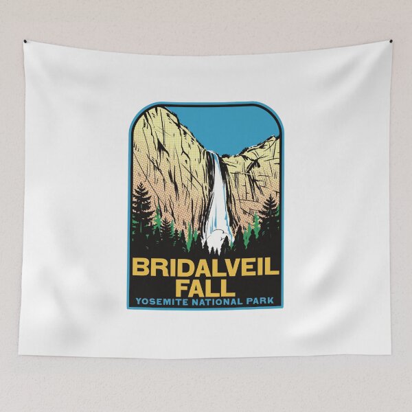 Item preview, Bridalveil Fall Yosemite National Park California Retro designed and sold by HalpinDesign.