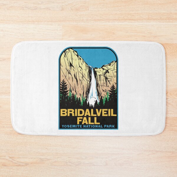 Item preview, Bridalveil Fall Yosemite National Park California Retro designed and sold by HalpinDesign.