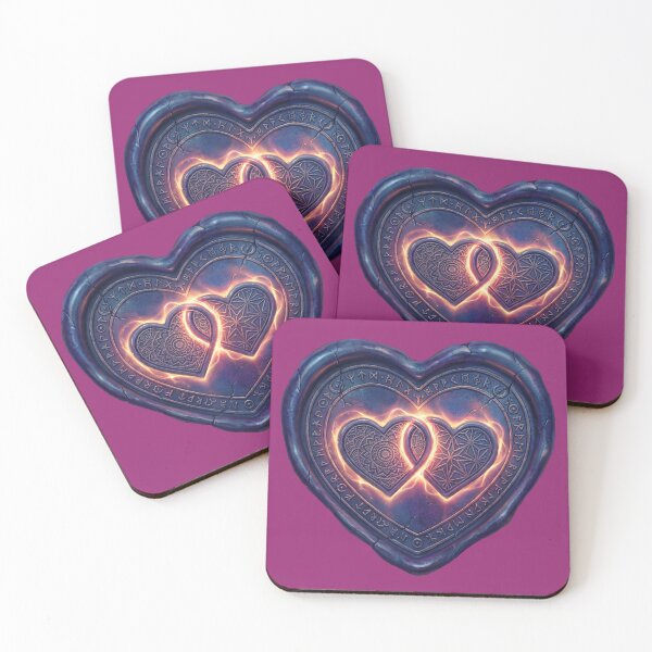 Item preview, The Entangled Heart: A Dual-Heart Celestial Seal - Vesica Piscis designed and sold by CleverCulture.