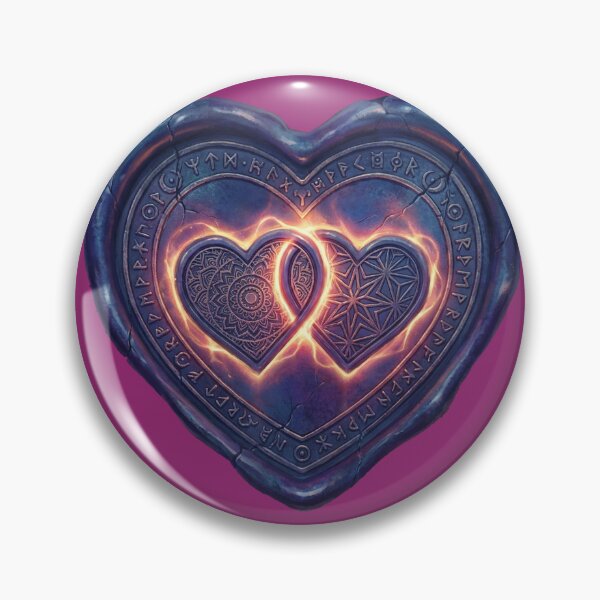 Item preview, The Entangled Heart: A Dual-Heart Celestial Seal - Vesica Piscis designed and sold by CleverCulture.