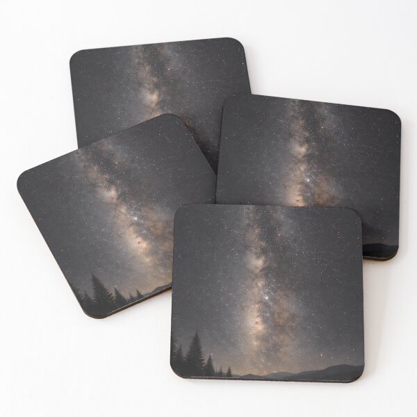Item preview, Milky Way Over Alpine Lake | Night Sky Landscape Art designed and sold by UniqueArts23.